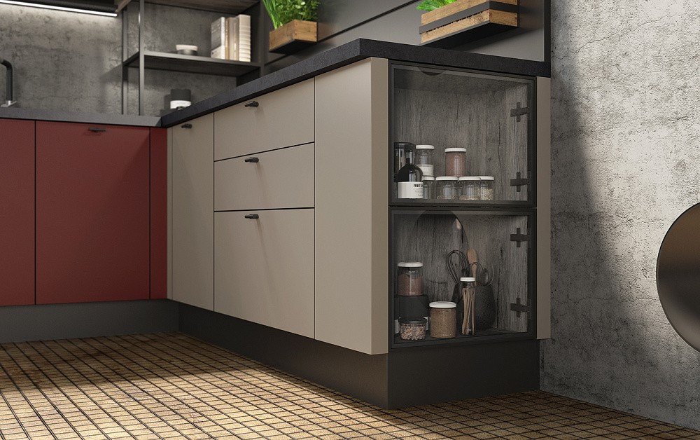 Кухня Ханна Блэк лофт