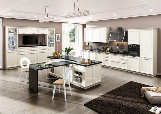 Фасады из массива ясеня для кухни