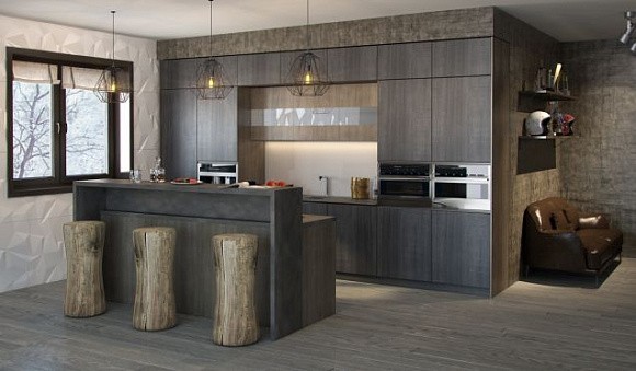 Кухня с «барной» атмосферой