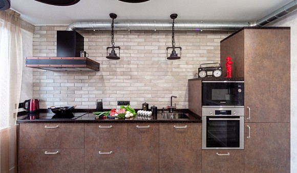 Кухни с вытяжкой