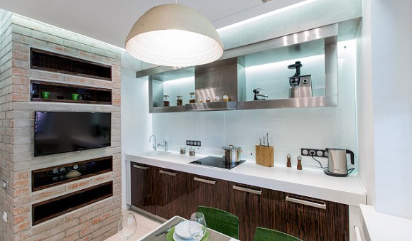 Коричневая кухня в Воронеже