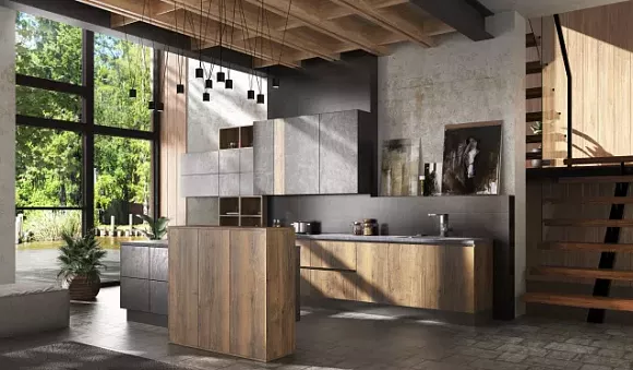 Коричневая кухня в Воронеже