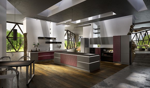 Кухни в стиле Хай-тек