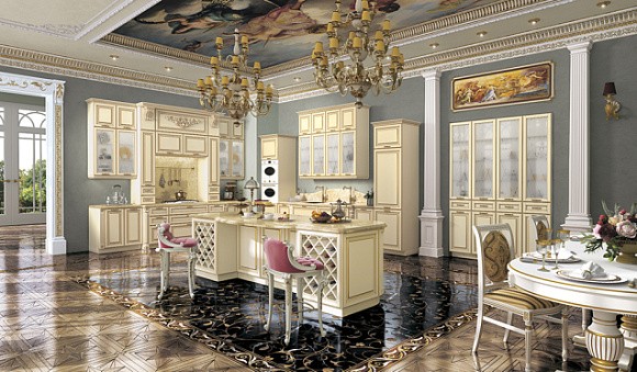 Современные кухни из массива